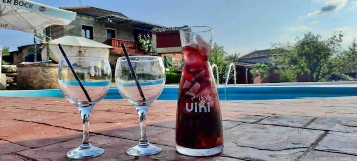 Alojamiento Entero Con Piscina Y Jardin. 오렌세 외부 사진